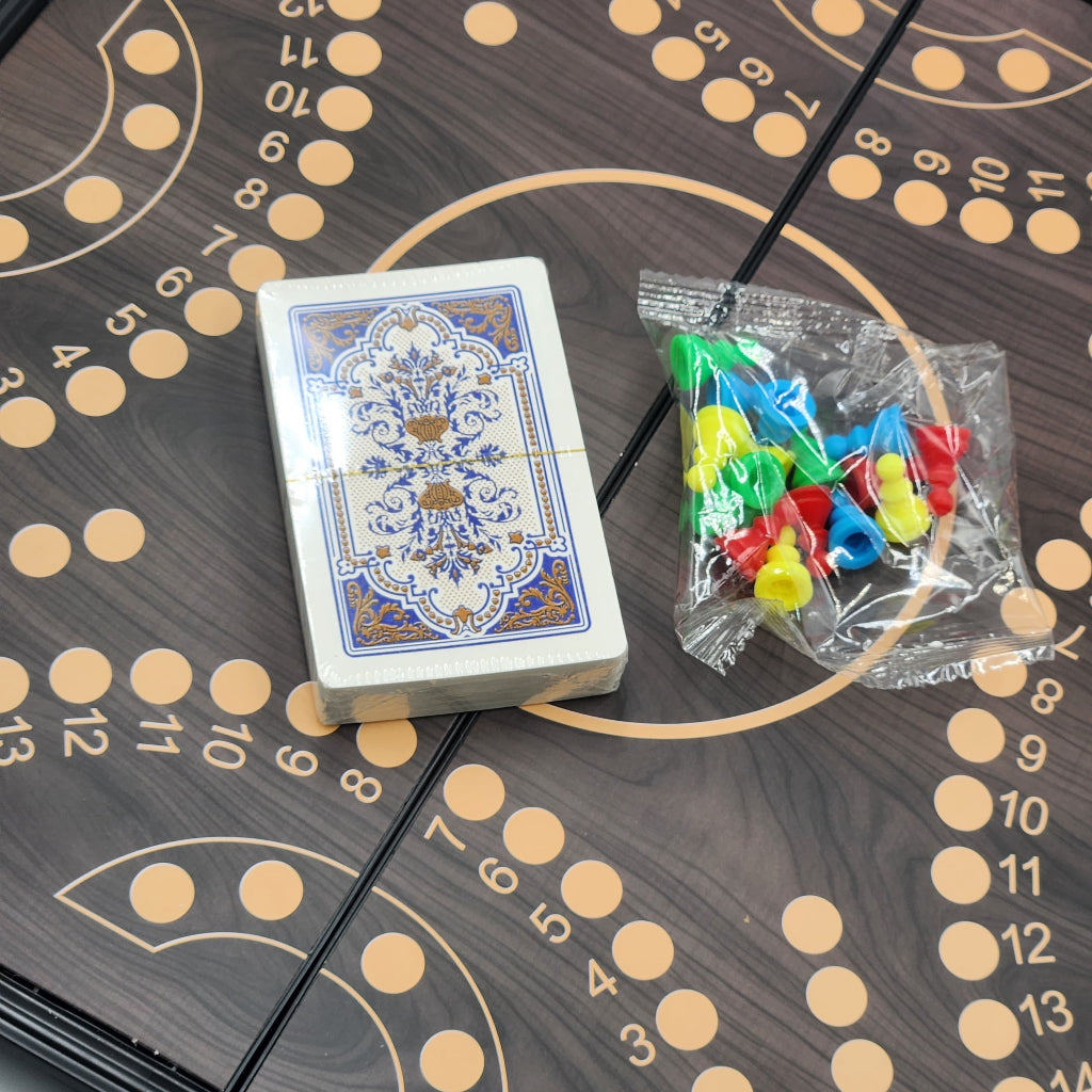 لعبة جاكارو اللوحية - لوح خشبي قابل للطي لعدد 2-4 لاعبين..