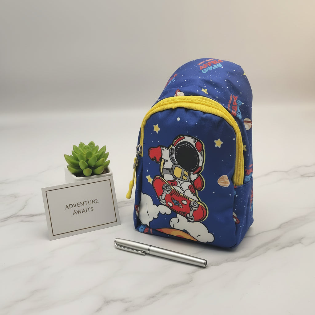 Kids Cartoon Crossbody Bag – Adjustable Backpack Purse