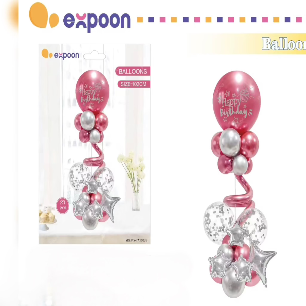 Happy Birthday Balloon Set Party Decoration Kids for Memorable Birthday Parties