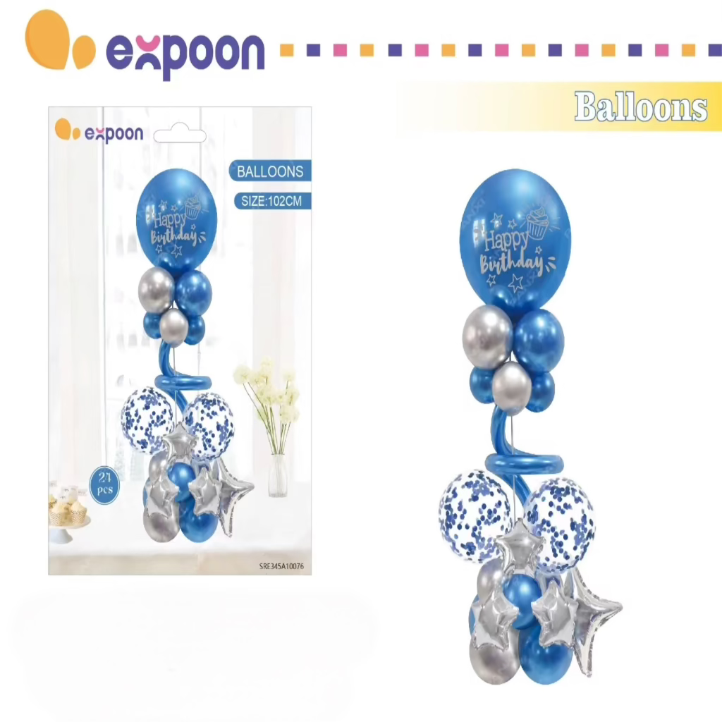 Happy Birthday Balloon Set Party Decoration Kids for Memorable Birthday Parties