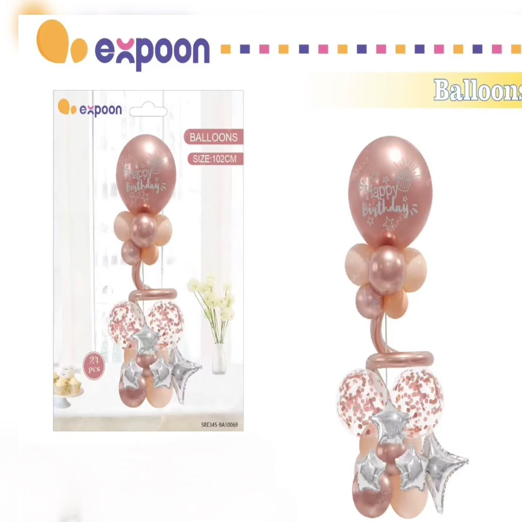 Happy Birthday Balloon Set Party Decoration Kids for Memorable Birthday Parties