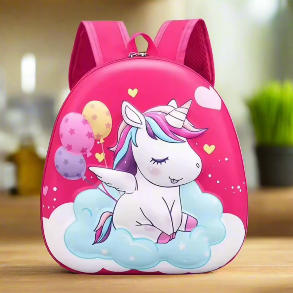 Kids Bag Backpack - Cute 3D Cartoon Design, Adjustable Straps