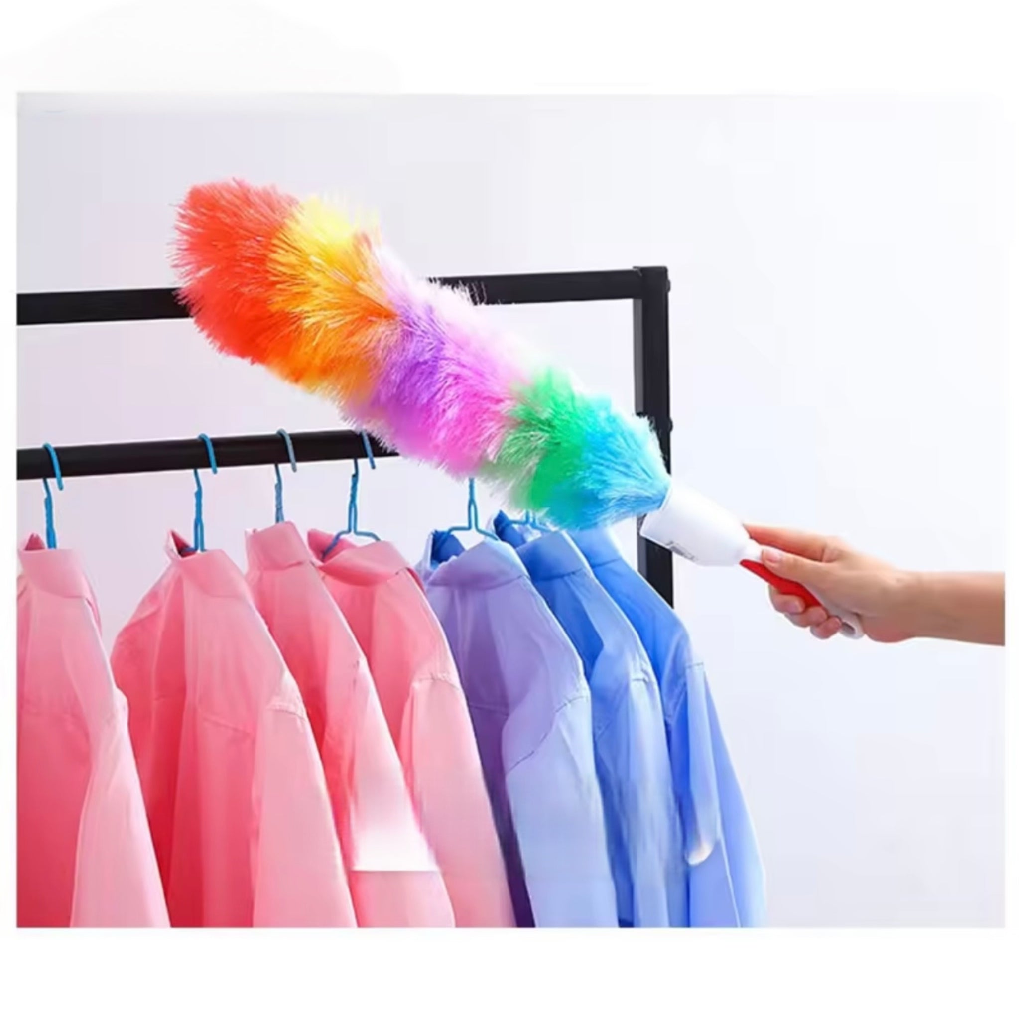 Flexible Electrostatic Disposable PP Feather Duster – All-Surface Cleaning