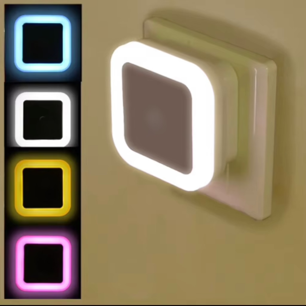 Smart Light Sensor LED Night Light Plug Into Touch Control Wall Light