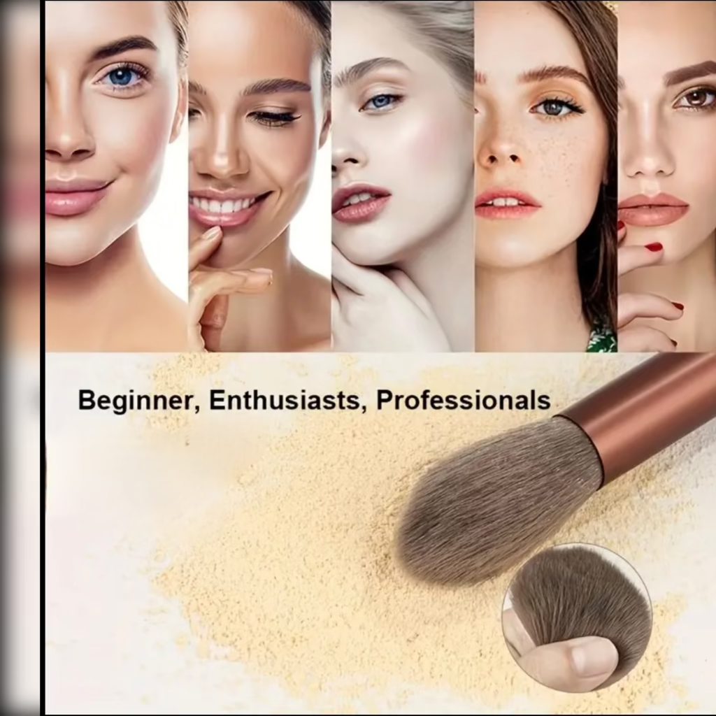 8-Piece Makeup Brush Set β Soft Brushes for Face & Eyes