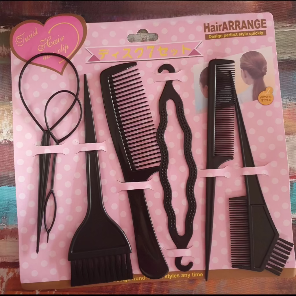 7-Piece Hair Styling Accessories Kit for Women – Curl Enhancing Tools Set