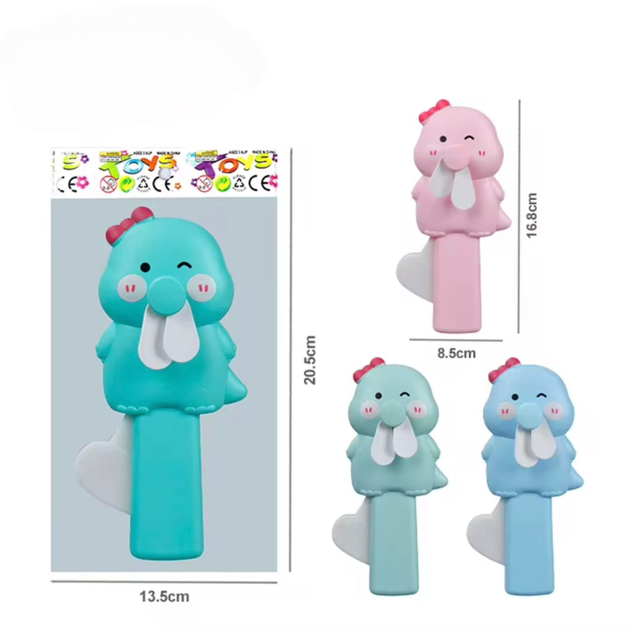 Portable Cute Cartoon Hand-Cranked Mini Fan – Manual, Compact & Lightweight
