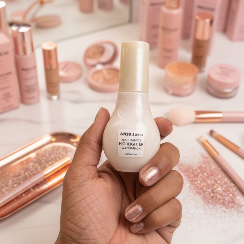 Miss Lara Niacinamide Highlighter – Liquid Moon Glow (Watermelon Formula)