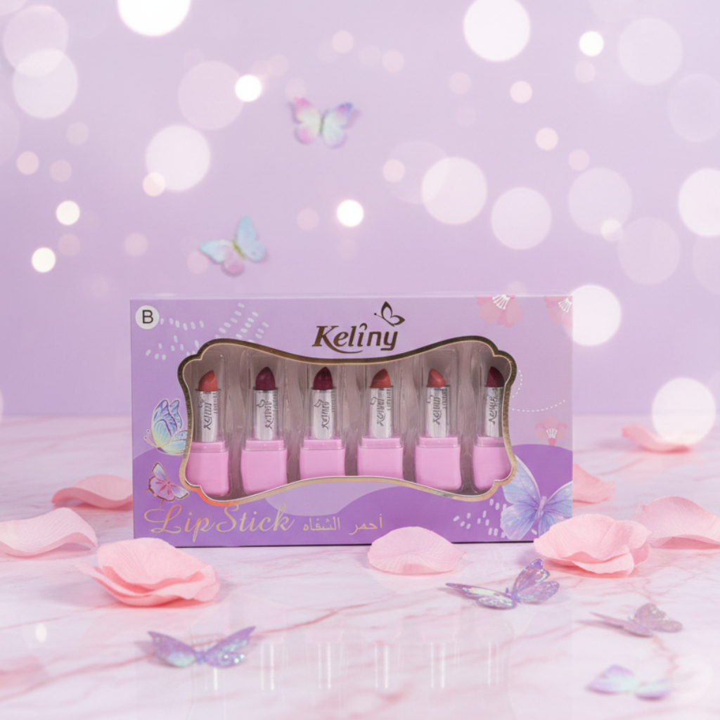 Keliny 6-Piece Matte Lipstick Set – Long-Lasting Moisture Bullet Lipstick Kit – Highly Pigmented Lip Color Gift Set
