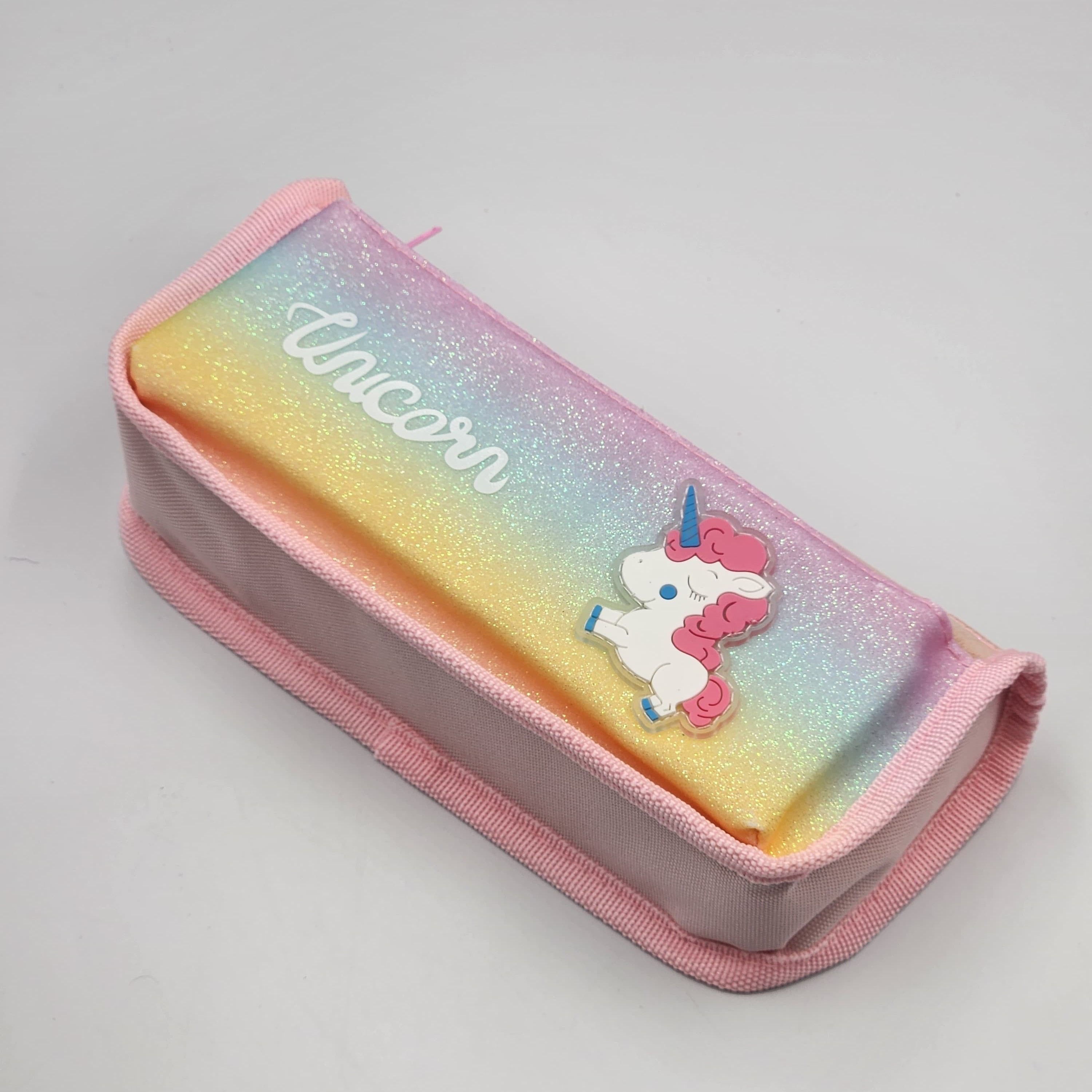 Unicorn Pouch for Stationary Items - Pencil Pouches for Kids, Pencil Box for Girls, Pencil Case for Girls, Unicorn Pencil Pouch for Girls, Stationary kit..