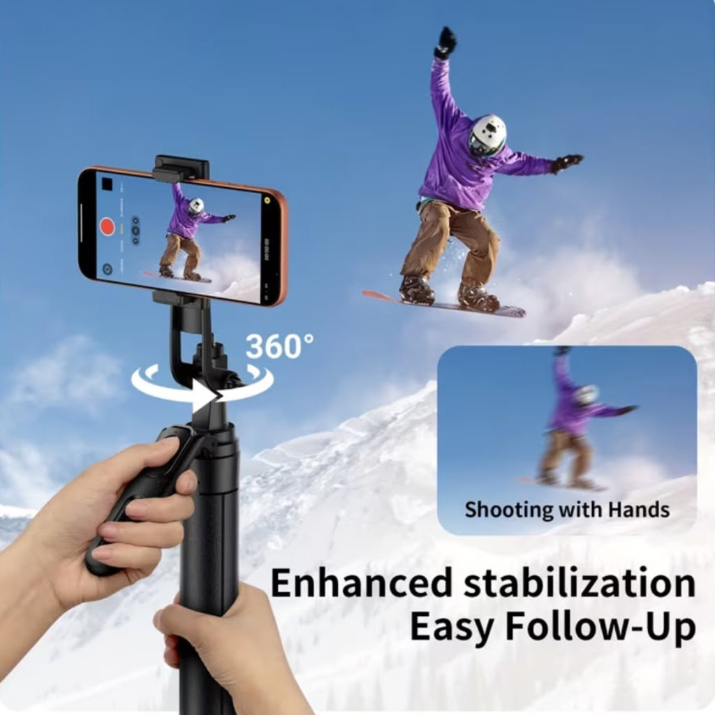 K50 Extendable Selfie Stick Stabilizer | 190cm Ultra-Long Phone Tripod & Gimbal