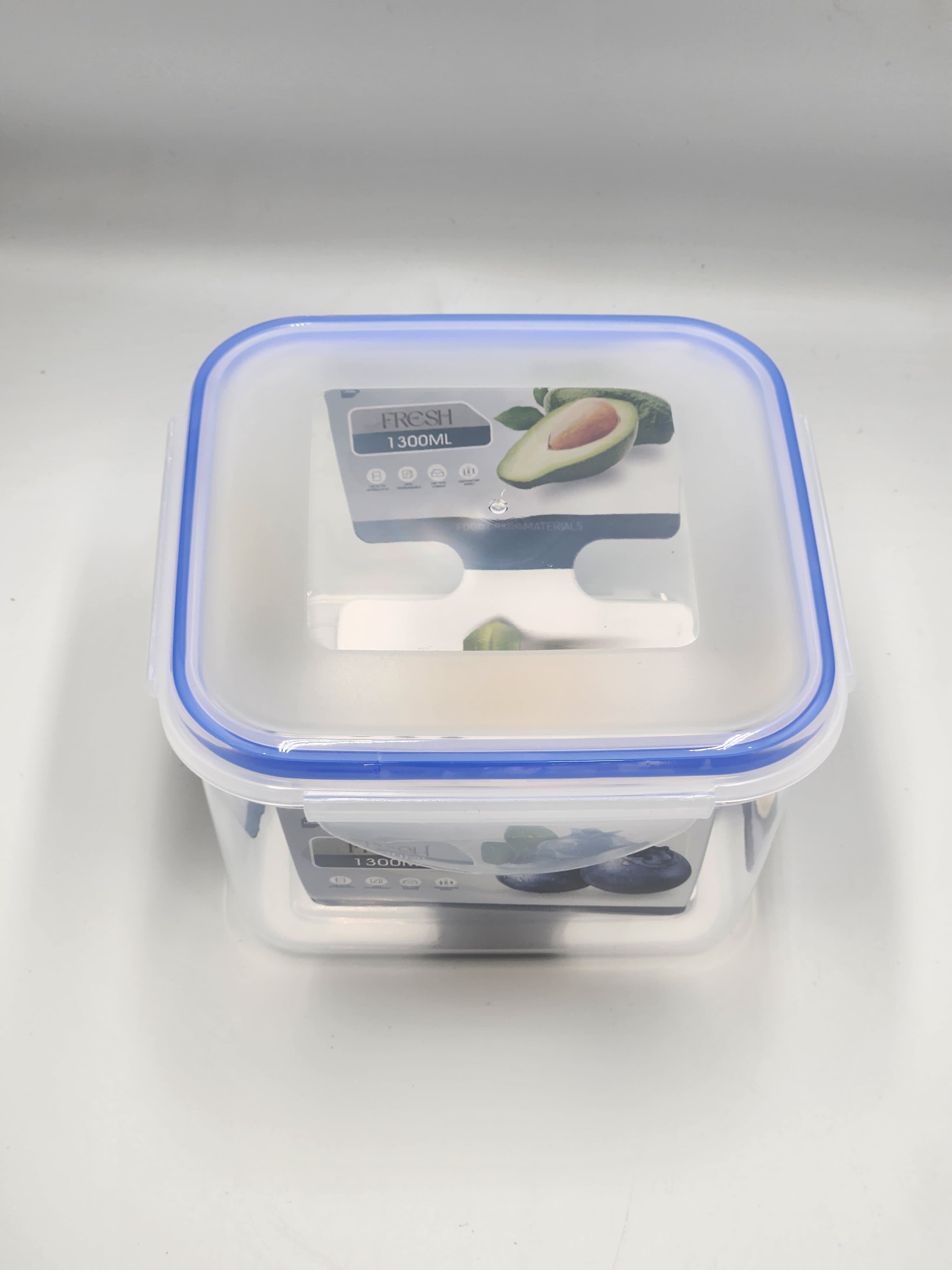 مجموعة حاويات تخزين الطعام الشفافة المكونة من 3 قطع - منظم مطبخ محكم الغلق متعدد الأحجام