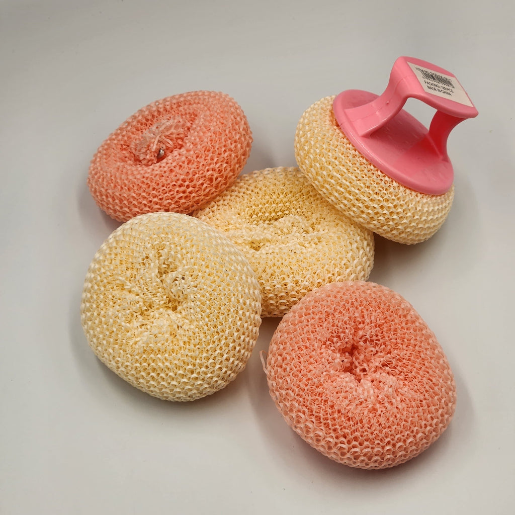 Reusable Scrubbing Ball, Suitable for Pots, Kitchen, Bathroom, Floors & Outdoor Use - Durable Plastic and Metal Bristles, Multifunctional Cleaning Tool…