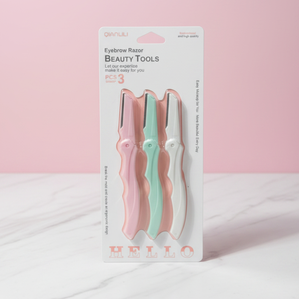 Eyebrow Shaper & Facial Razor Set – Novice-Friendly Trimming Tool
