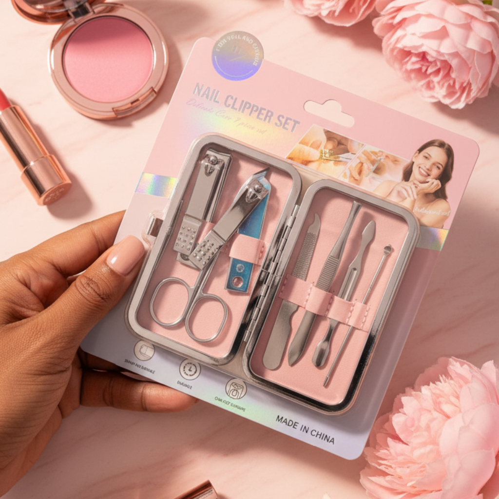 Professional 7-Piece Nail Clipper & Manicure Grooming Set