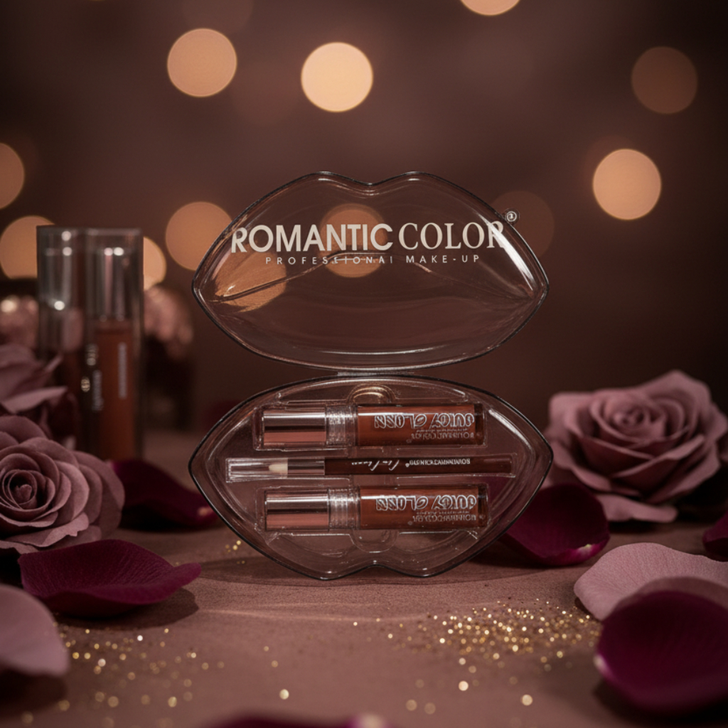 3 in 1 Brown Lip Set – Lipstick, Lip Gloss & Lip Tint Combo