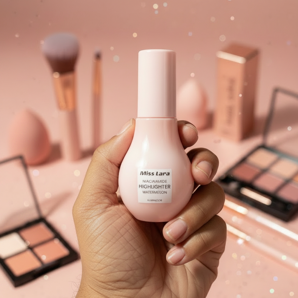 Miss Lara Niacinamide Highlighter – Liquid Moon Glow (Watermelon Formula)