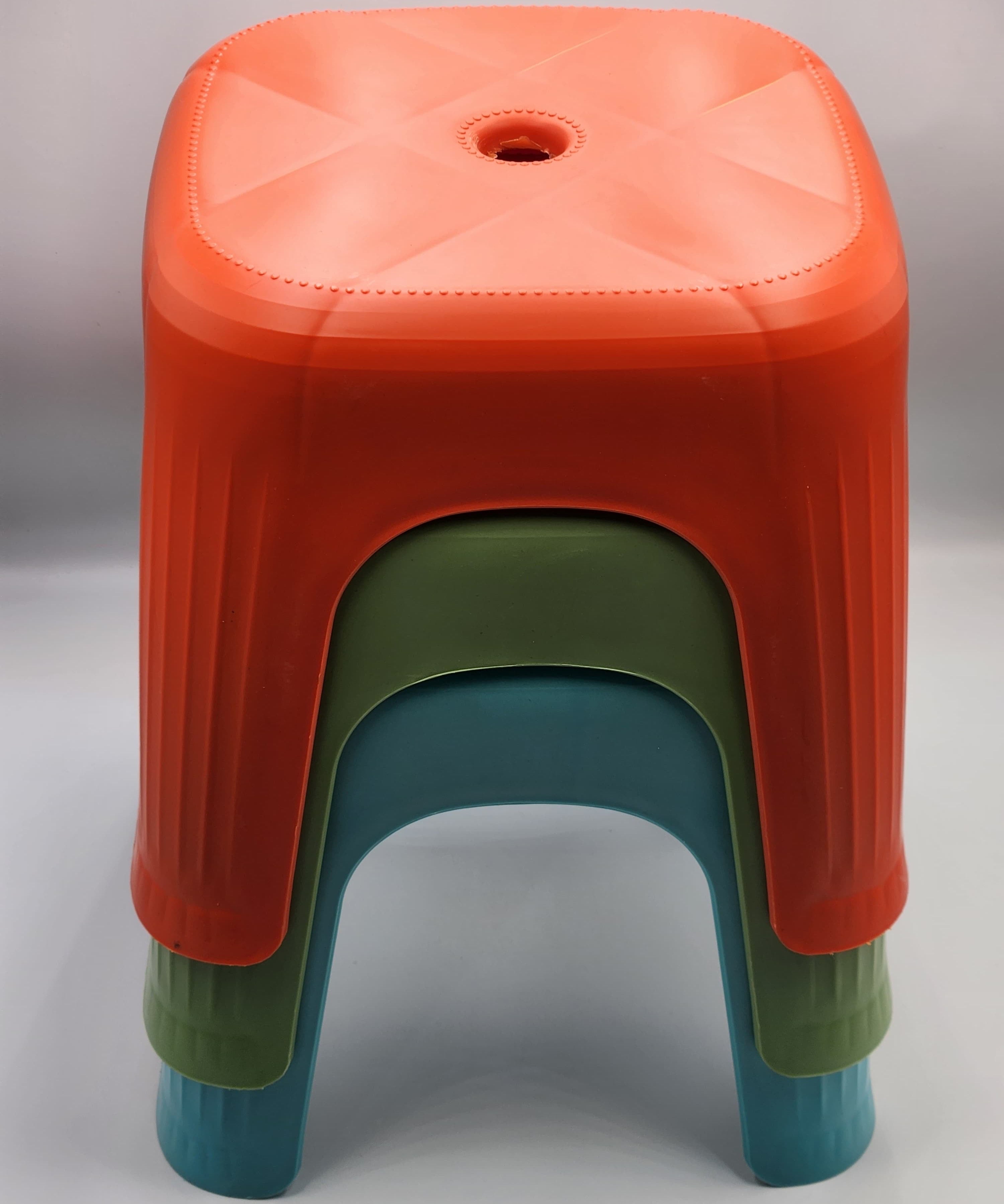 Stackable Stool - Durable, Non-Slip, Stylish Low Chair, Suitable for Kitchen, Bedroom, Living Room - Thick, Sturdy Shoe Changing Bench, Bath Chair..