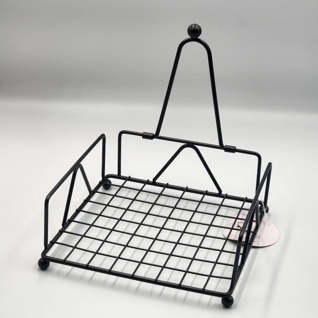 Black Metal Decorative Paper Tissue Napkin Holder Paper for Wedding Restaurant Bathroom Kitchen,Tissue holder