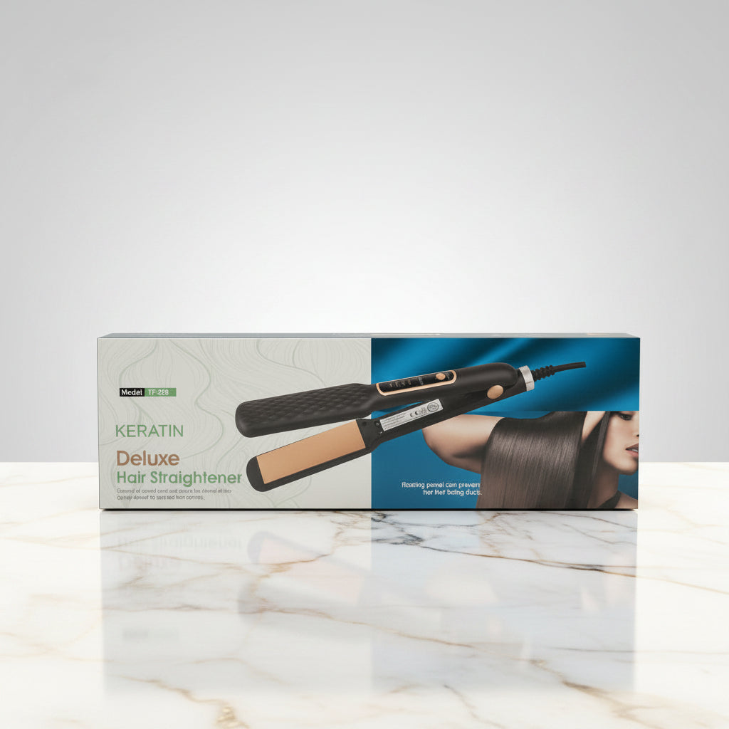 Keratin Deluxe Hair Straightener Professional Flat Iron with Floating Ceramic Plates