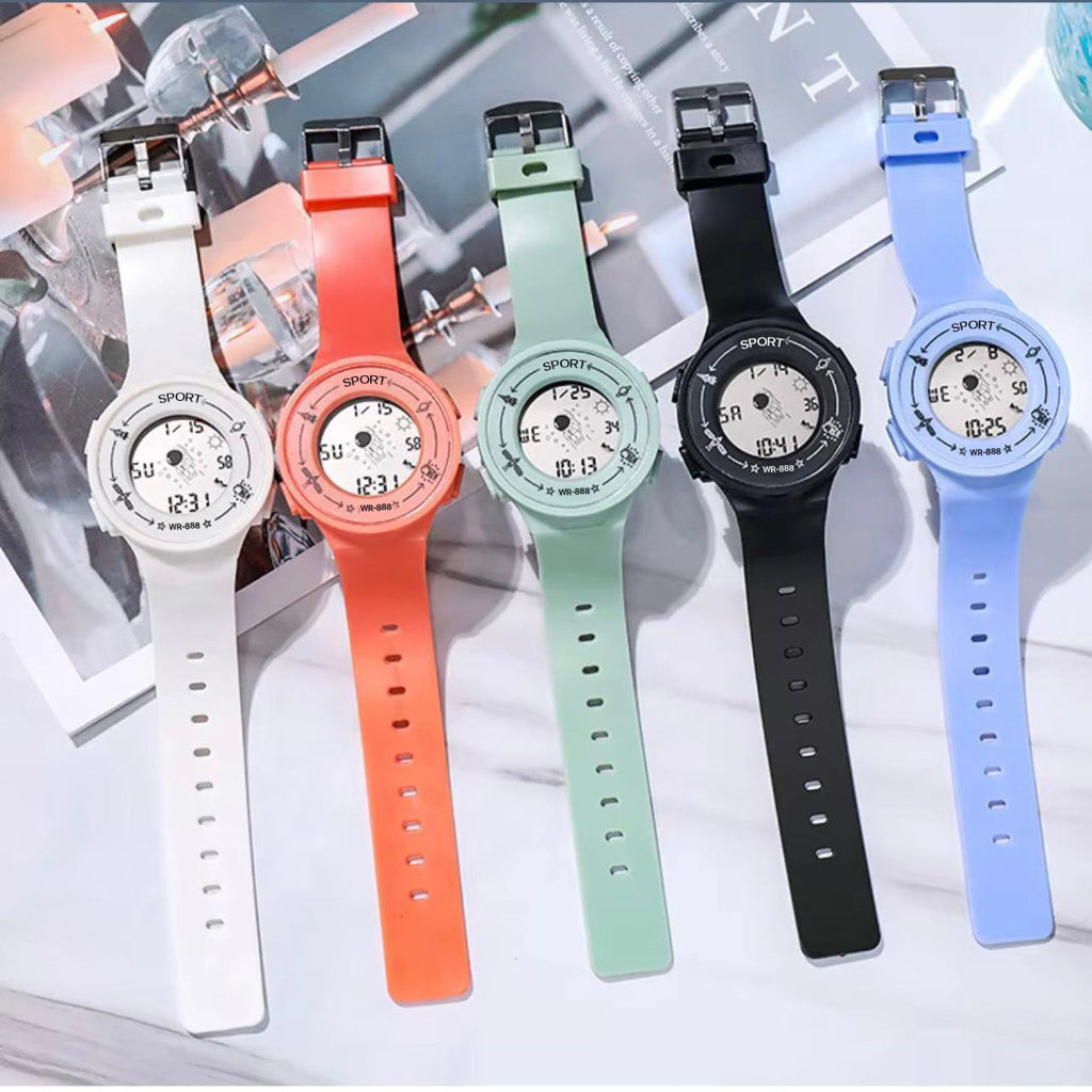 Astronaut Digital Watch Fashion Silicone Colorful Watch Strap Multifunctional Watch,Led Display..
