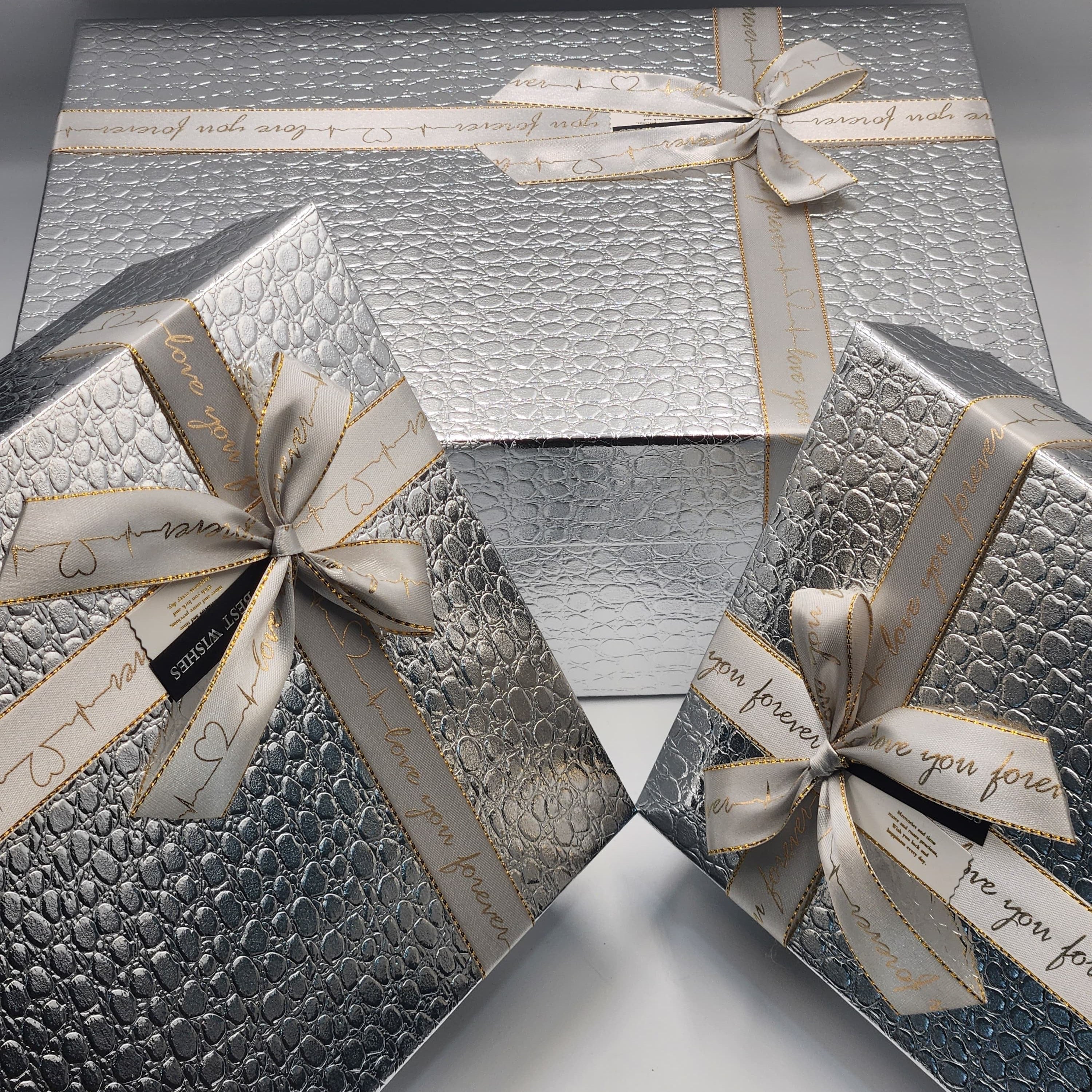 Golden Black Bow Gift Box Square Creative Style Birthday,Wedding,Anniversery Packaging Box