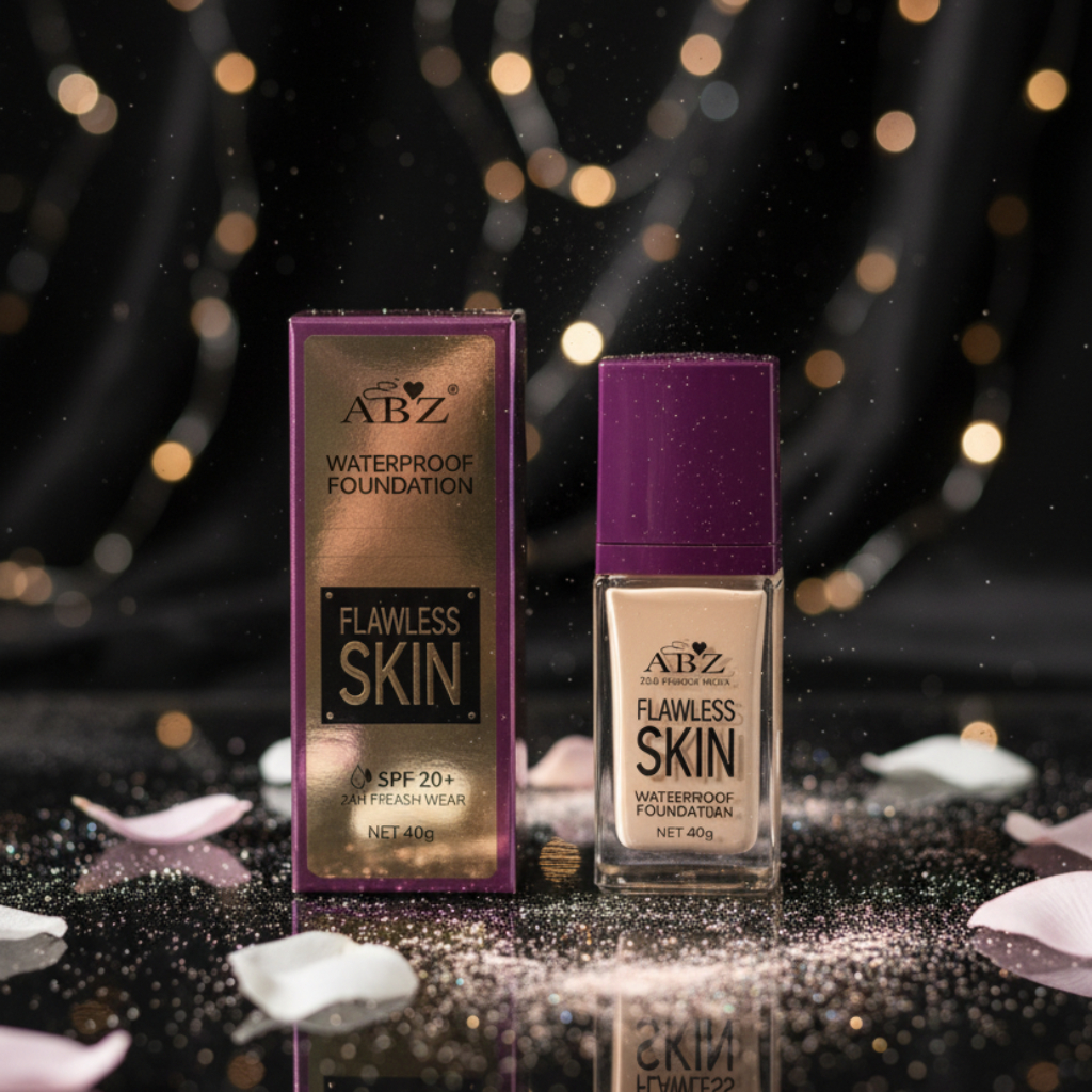 ABZ Flawless Skin Waterproof Foundation 40g – SPF 20+ & 24H Fresh Wear