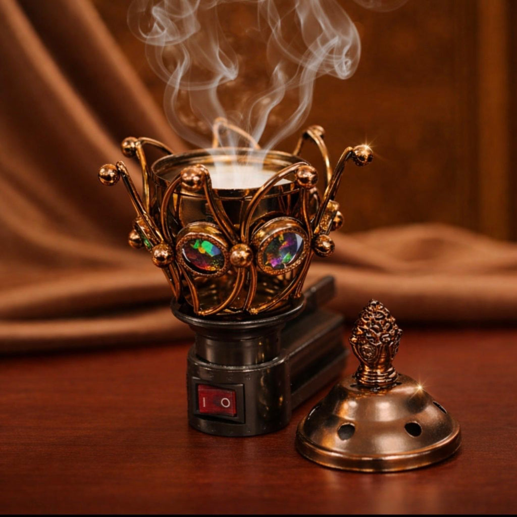 Electric Incense Burner & Bukhoor Aroma Oil Diffuser – Home Fragrance Solution