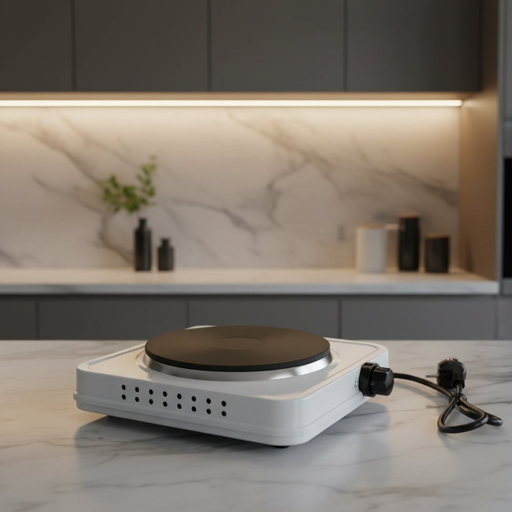 Portable Electric Single Burner Hot Plate – 1000W Adjustable