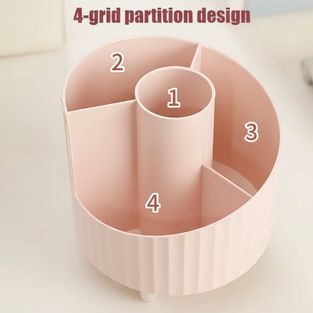 Makeup Brushes Holder Organizer Multi-Functional Desk Storage Cosmetics Storage For Vanity Desktop Bathroom