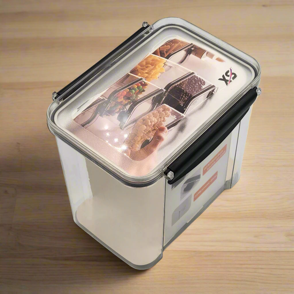 Plastic Sealed Container, 1250 ml Storage Box for Grains & Dry Goods - Moisture-Proof Kitchen Food Preservation Tank with Flip-Top Lid, Reusable, Hand Washable, Food Storage Solution|Modern Kitchen Storage Secure Flip Lid, Storage Boxes