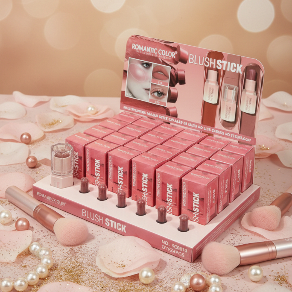 Romantic Color Blush Stick 8g – Creamy, Radiant Cheek Color
