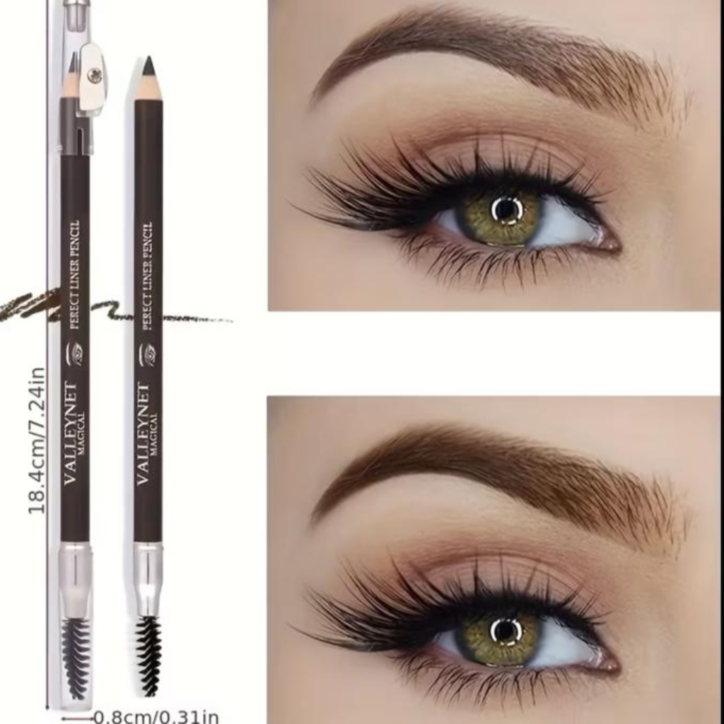 5-Piece Eyebrow Pencil Set – Professional Brow Powgefull Kit with Built-in Pencil Sharpeners and Spoolie Brushes – Long-Lasting Define & Blend Eyebrow Makeup
