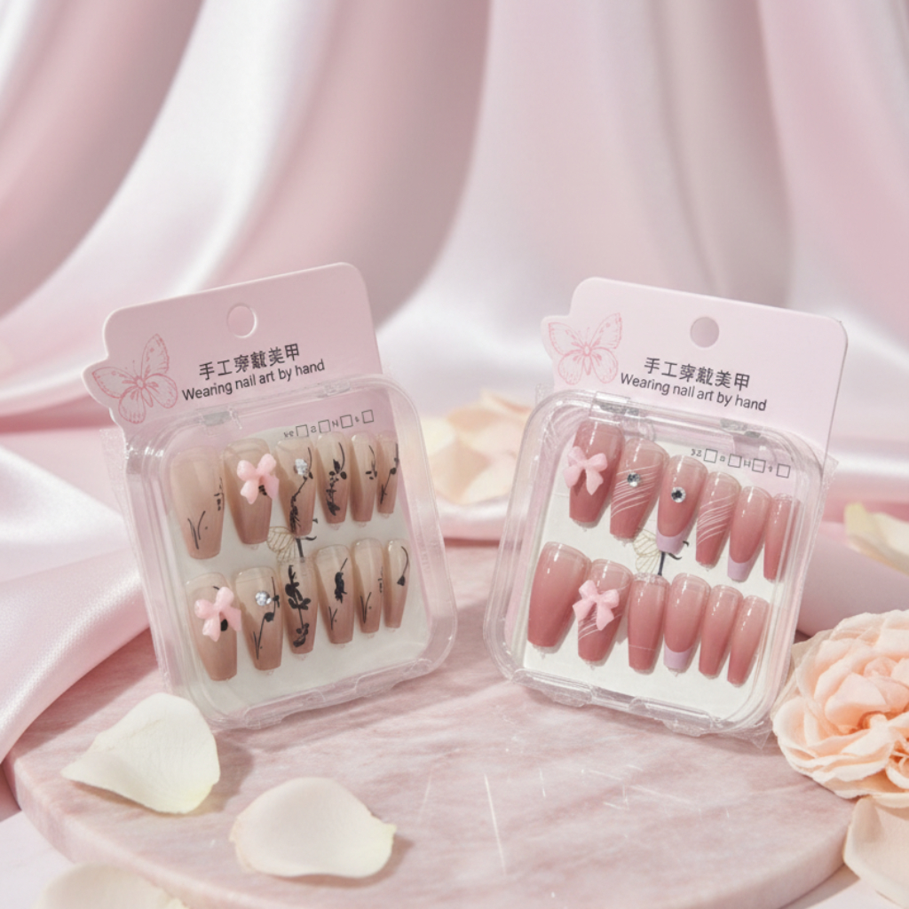 Luxury Handmade Press-On Nails – 12 PCS Set