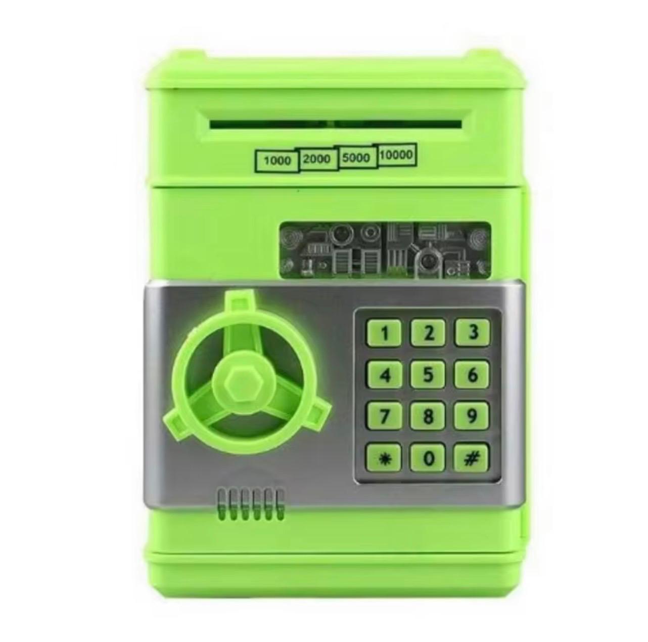 Password-protected electronic Penny Bank, ATM coin roll money box, available in Random colors,