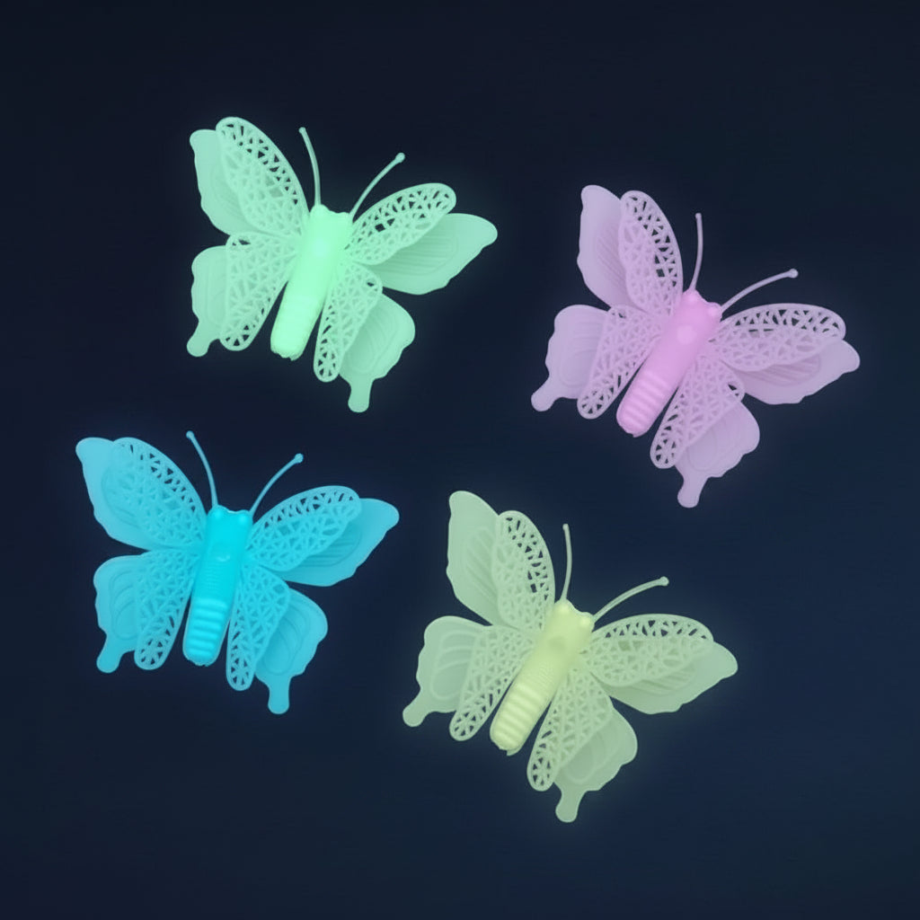 Glow Butterfly Wall Decor Stickers – Luminous Glow-in-the-Dark Butterfly