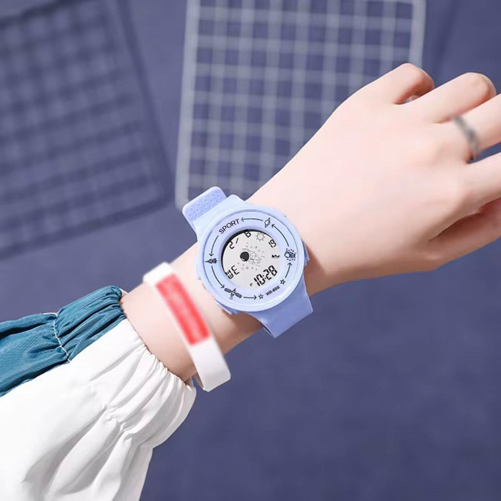 Astronaut Digital Watch Fashion Silicone Colorful Watch Strap Multifunctional Watch,Led Display..
