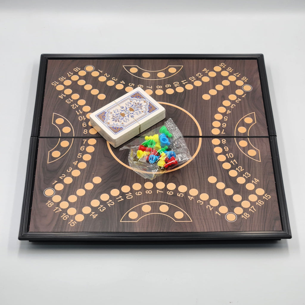 Jackaroo Board Game - 2-4 Player Wooden Foldable Board..