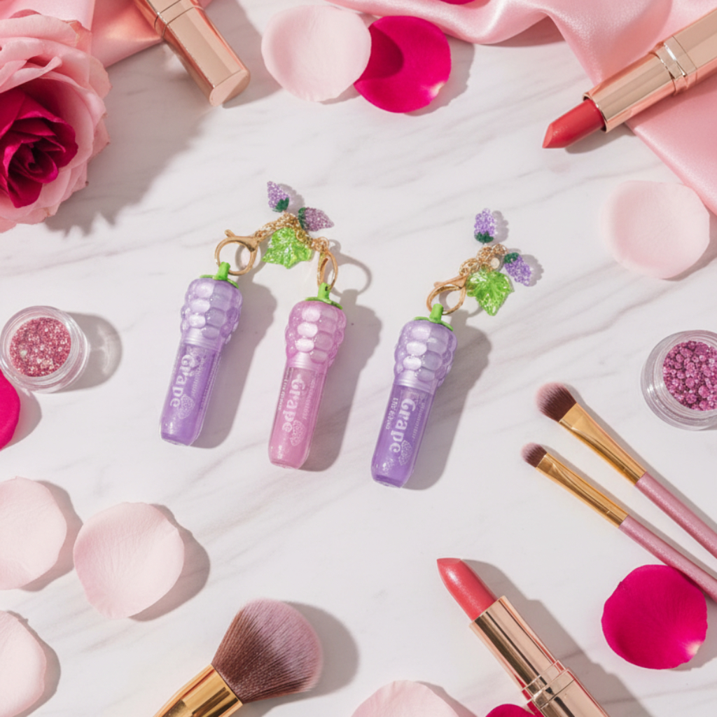 Grape Pink Purple Lip Gloss