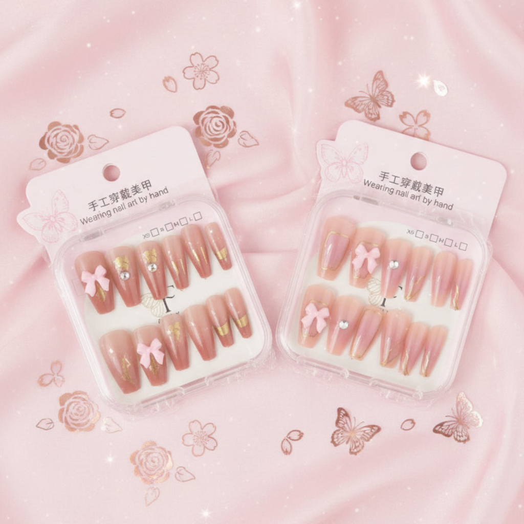 Luxury Handmade Press-On Nails – 12 PCS Set