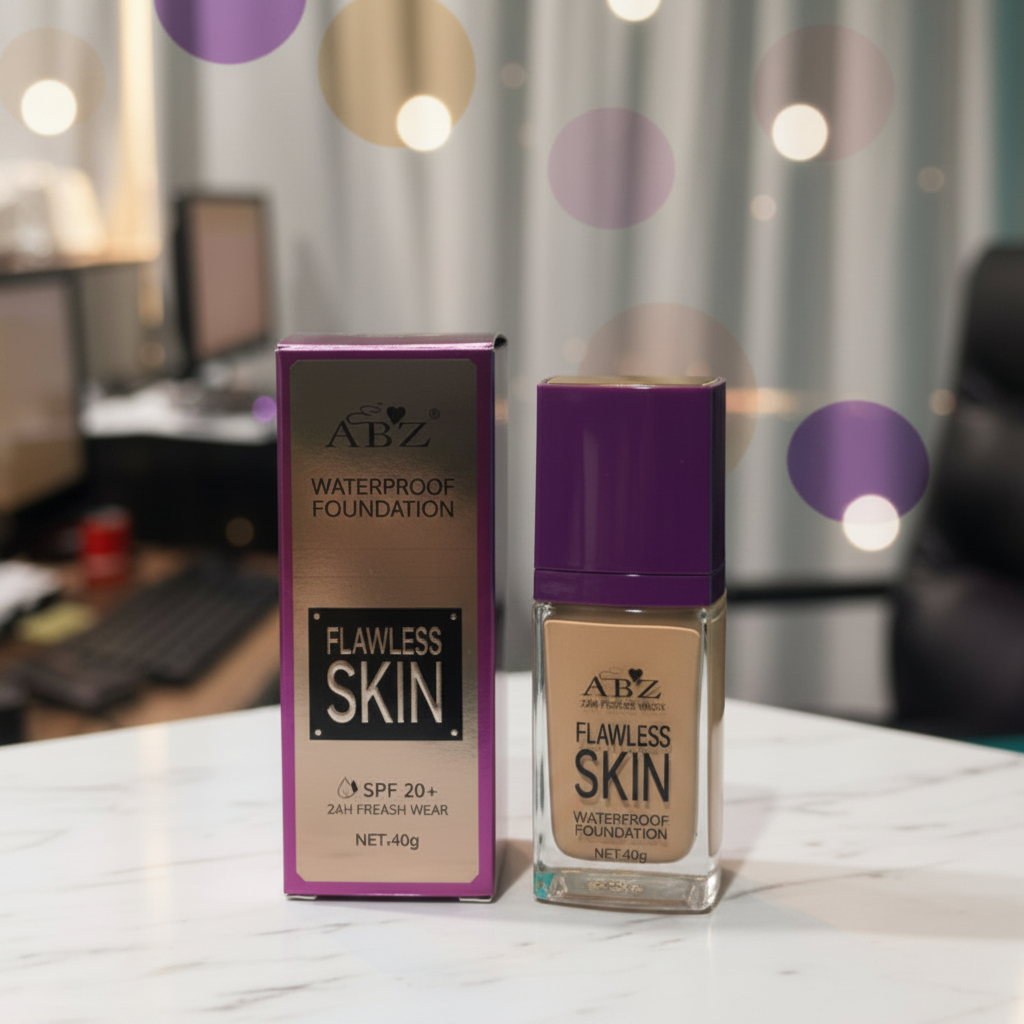 ABZ Flawless Skin Waterproof Foundation 40g – SPF 20+ & 24H Fresh Wear