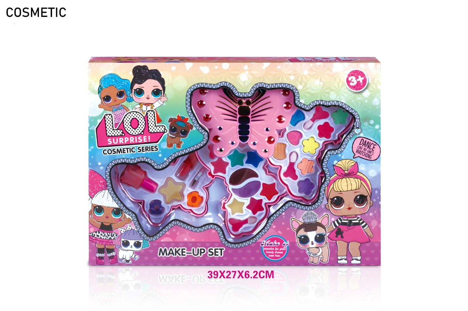 LOL Surprise! Butterfly-Shaped Cosmetic Make-Up Set – Fun & Safe Beauty Play for Kids (Ages 3+)