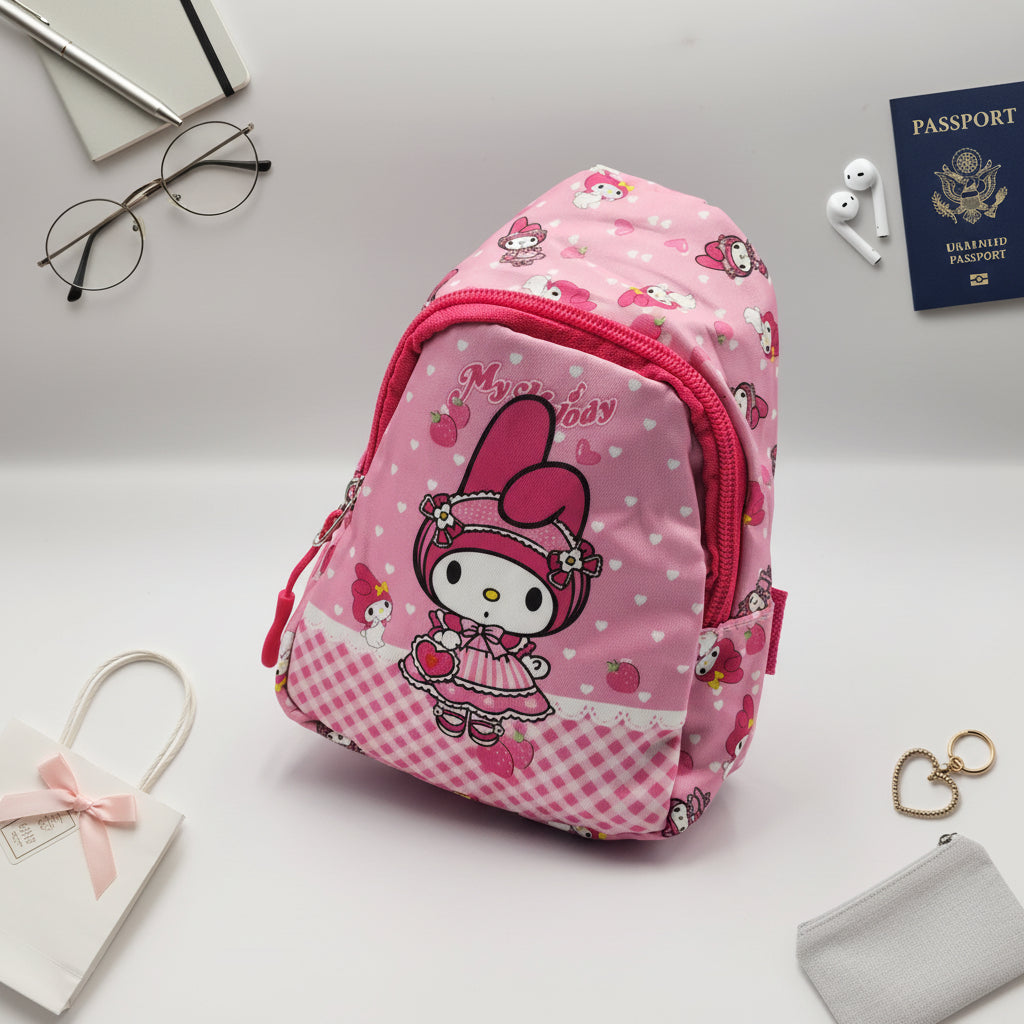Kids Cartoon Crossbody Bag – Adjustable Backpack Purse
