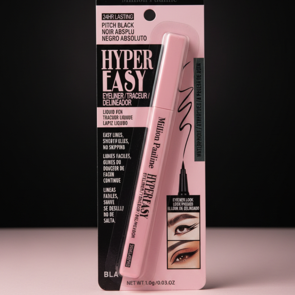 Million Pauline Hyper Easy Liquid Eyeliner Pen – Pitch Black