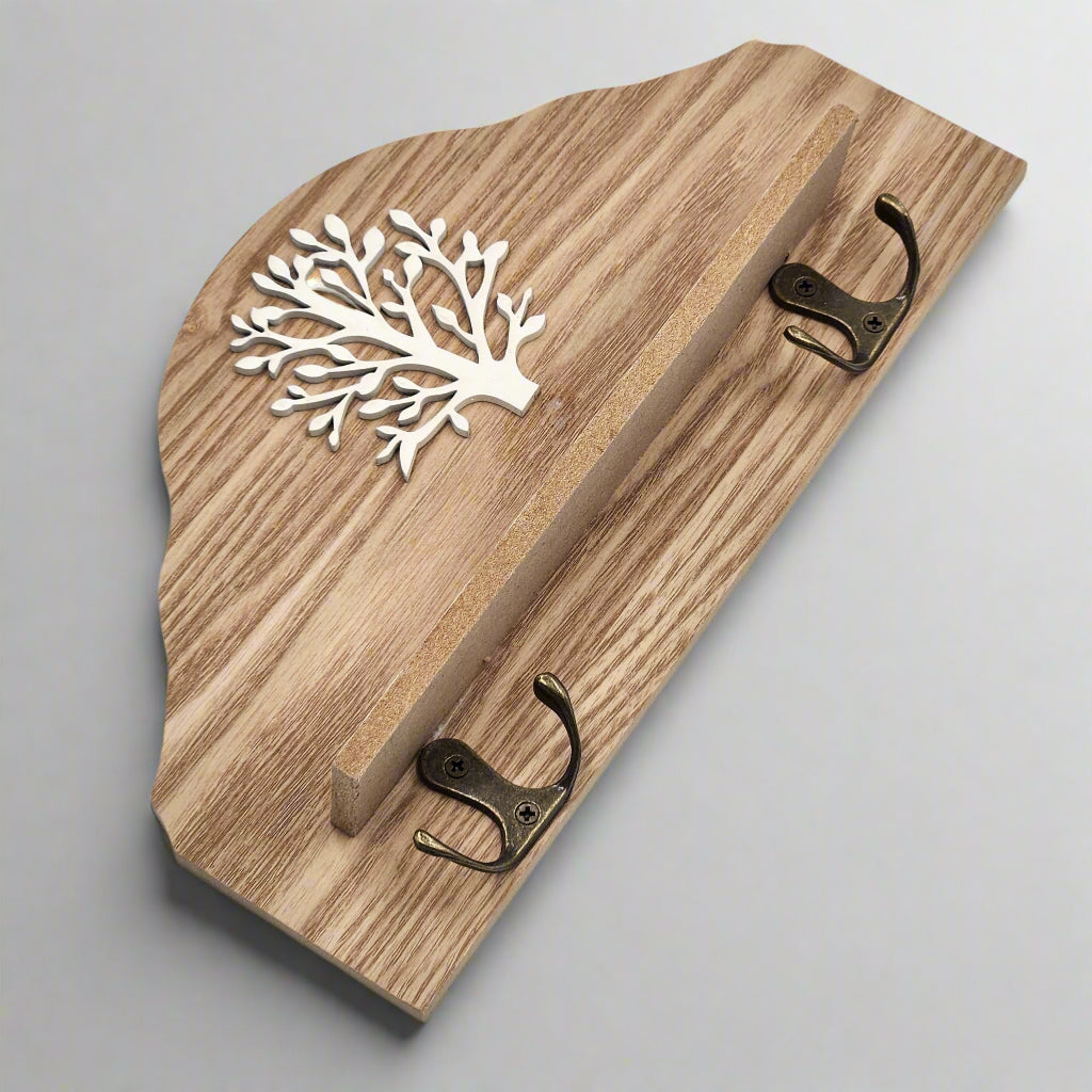 Home Key Holder - The Latest Wooden Key Hook Holder, Suitable for The Front Door, Creative Key Chain Storage, Fashionable Home Decoration Hanging Storage