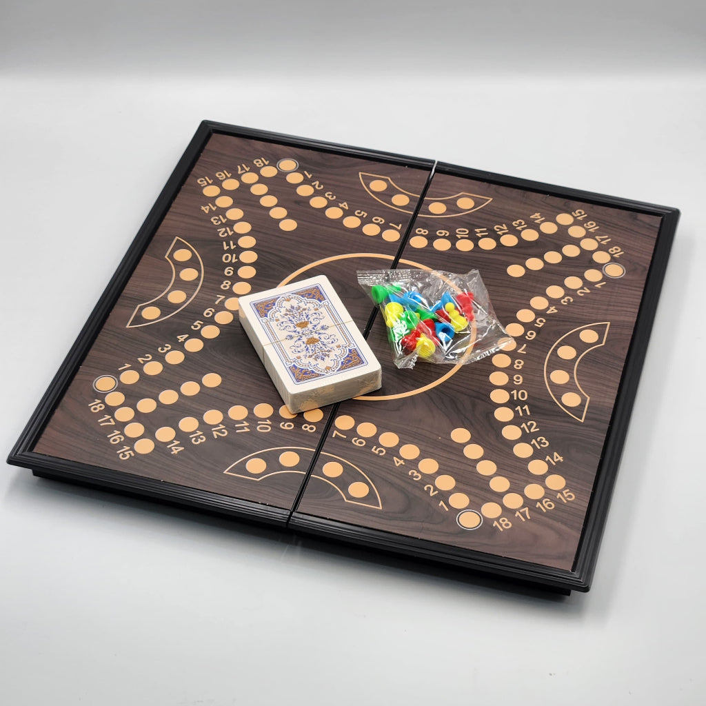 Jackaroo Board Game - 2-4 Player Wooden Foldable Board..