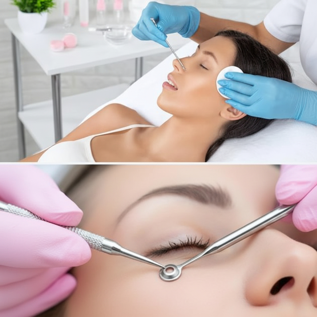 Professional 3-Piece Blackhead Remover Kit – Stainless Steel Pimple Comedone Extractor and Acne Blemish Removal Tool Set