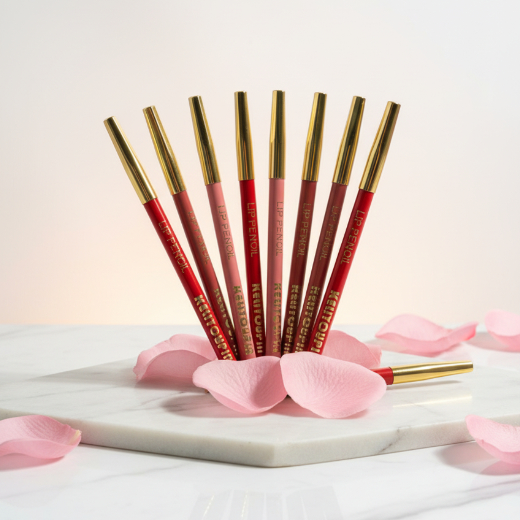 KELI Youpin Rouge Gel Lip Liner Set – 8-Piece Saturated Matte Lipstick Pencil Value Pack