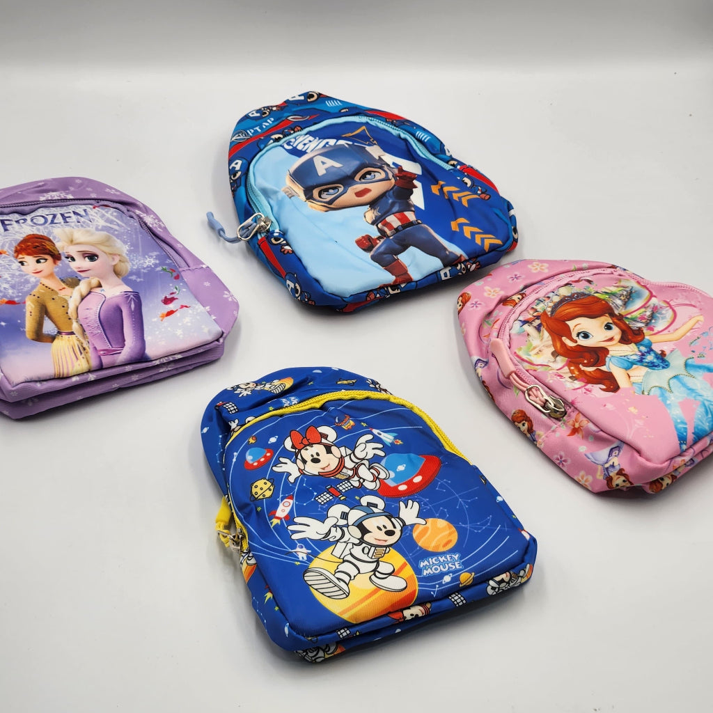 Kids Crossbody Bag,Size 18 cm tall and 13 cm Wide, Backpacker purse with Adjustable Strap, School Accessory, Cartoon style