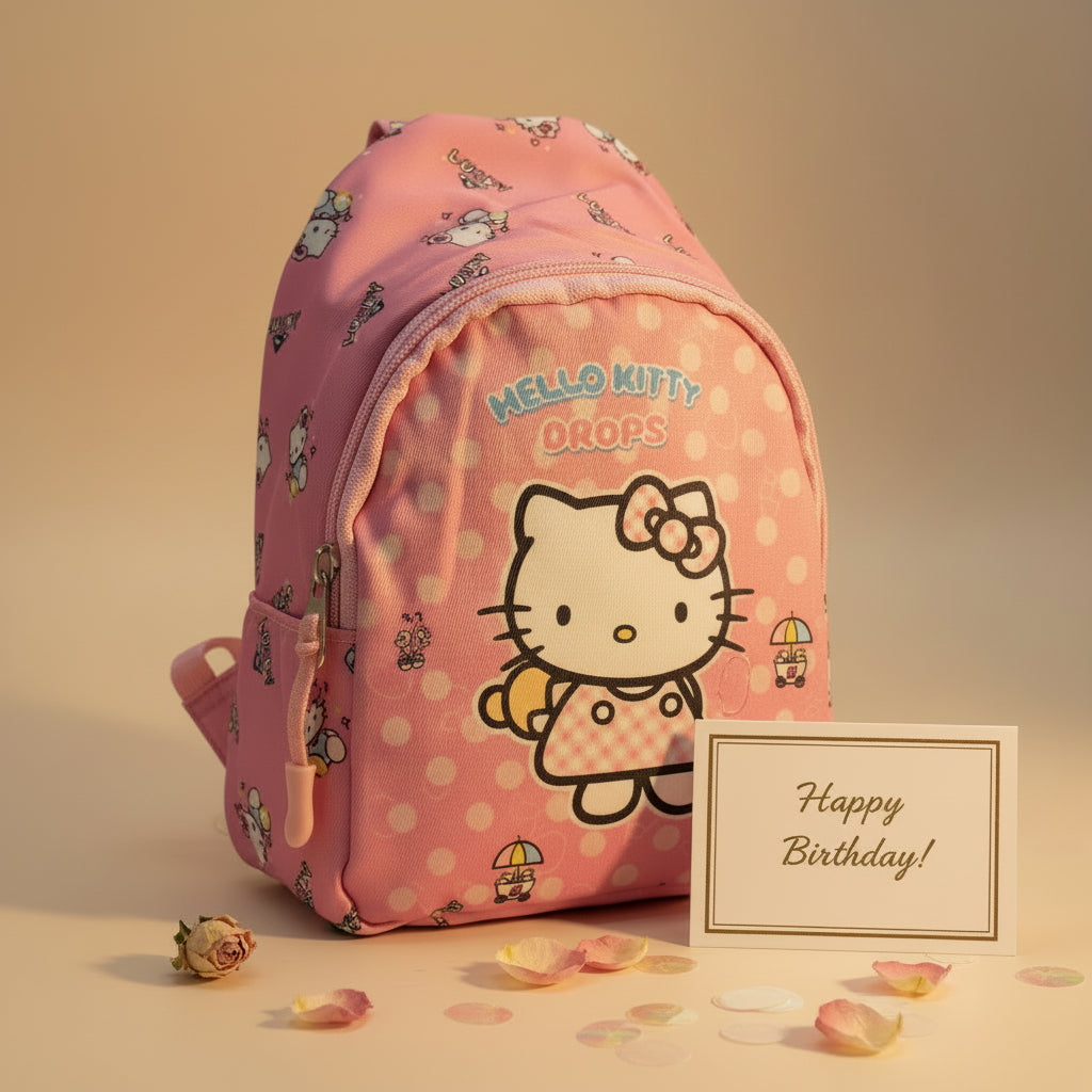 Kids Cartoon Crossbody Bag – Adjustable Backpack Purse